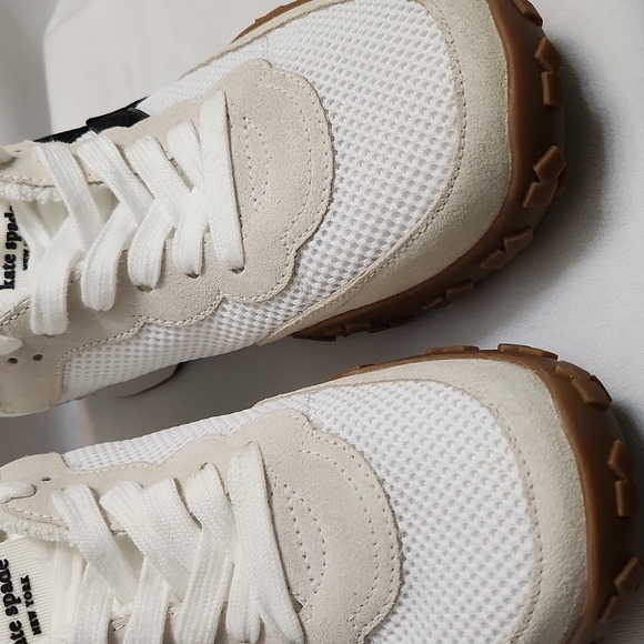 Kate Spade New York K As In Kate Leather Terry Cloth Sneakers (W Size 9) - Picture 12 of 13